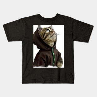 Hoodie Cat Kids T-Shirt